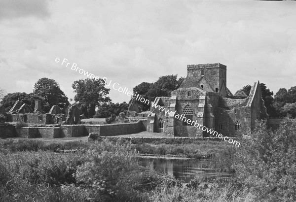 HOLY CROSS ABBEY  FROM EAST (WITH SUN)